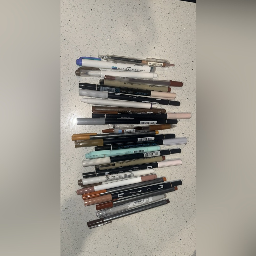 Assortment of pens